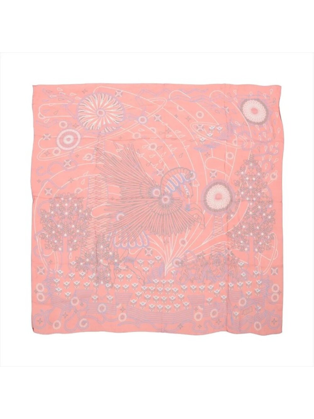 Hermes Carre Jian 140 la Source de Pegase Pegasus of Scarf C Mark